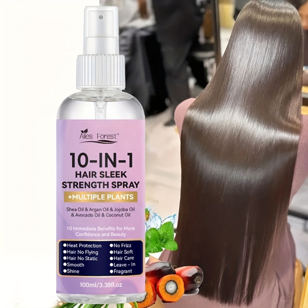 Leave-In Conditioner Spray 10-in-1 No-Rinse 100ml, Fragrance-Free Anti-Frizz Detangling Heat Protection