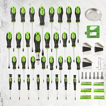 Precision Screwdriver Set Magnetic Insulated – 10/100/126/132 Piece Hex Bit Kit for Electronics Phone Auto Repair DIY with Organized Storage