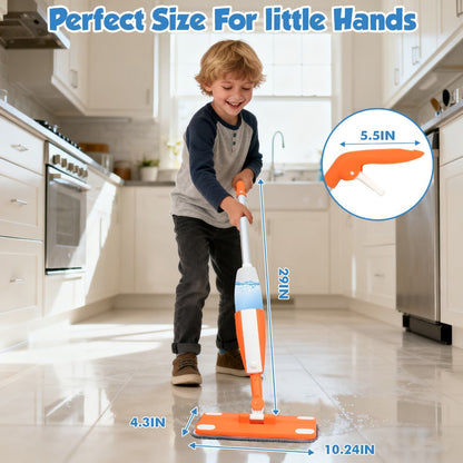 Children's Spray Mop Cleaning Toy Set with Water Sprayer & Pad with the Listed Color, Size or Set Options for Everyday Use