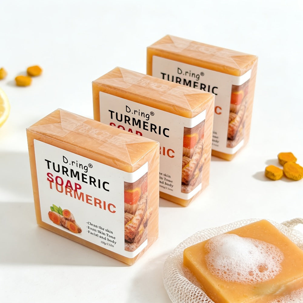 Kojic Acid Brightening Soap Bars 15-Pack – Turmeric Lemon Natural Face & Body Cleanser, Cold Processed Paraben-Free Formula