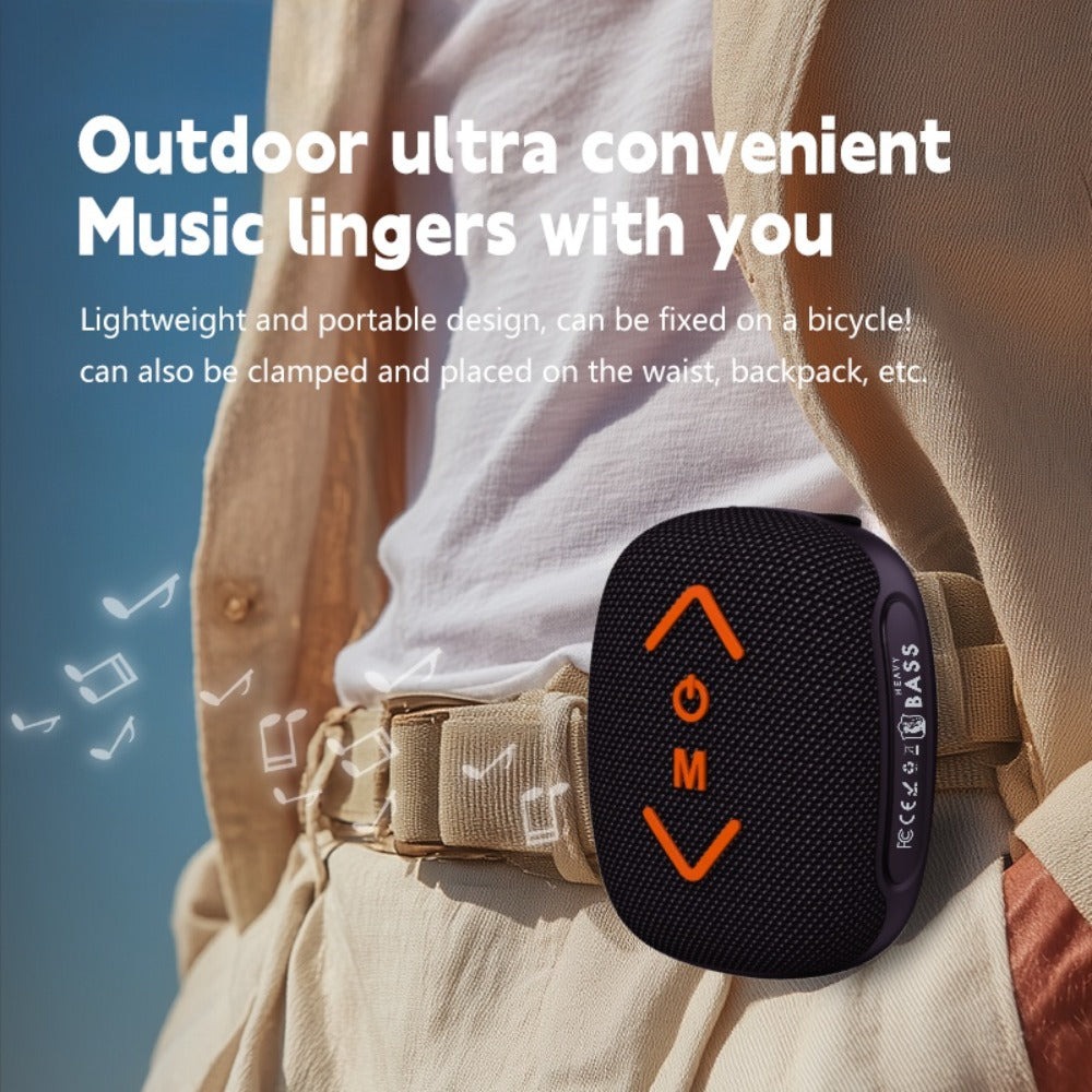Wireless Bike Speaker with Removable Bicycle Mount for an Everyday Personal Care Routine, with the Listed Configuration