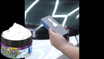 Car Glass Polishing Compound 30g – Windshield & Rearview Mirror Scratch Remover, Brightening Polish with Protective Coating for Auto Glass