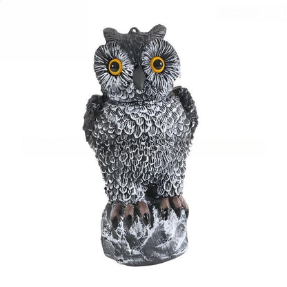 Plastic Owl Decoy Bird Repellent Realistic Fake Owl Scarecrow Outdoor Garden Pest Control Statue 11 Inch for Farm Garden Poultry Coop Yard