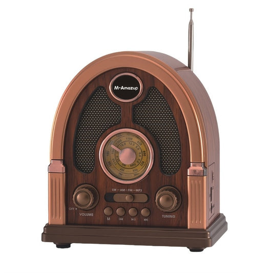 Portable AM FM SW Radio Bluetooth Speaker, Multi-Function Wireless Speaker with TF Card Player, Stereo Sound