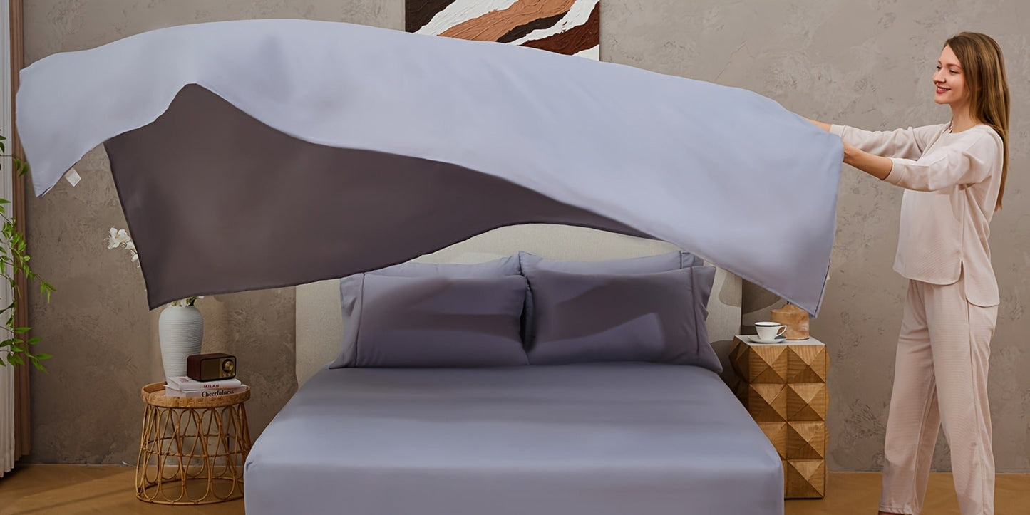 Bed Sheet Set Sanded Microfiber with 40–44 cm Pocket, Machine-Washable Care and Twenty-Plus Colors