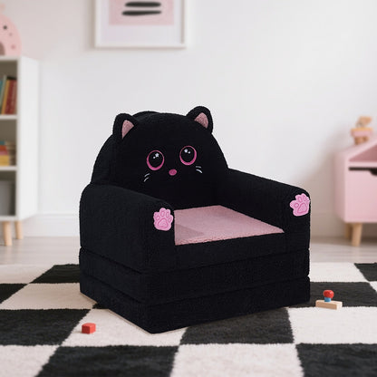 Kids Sofa shown in the Black Powder Cat option