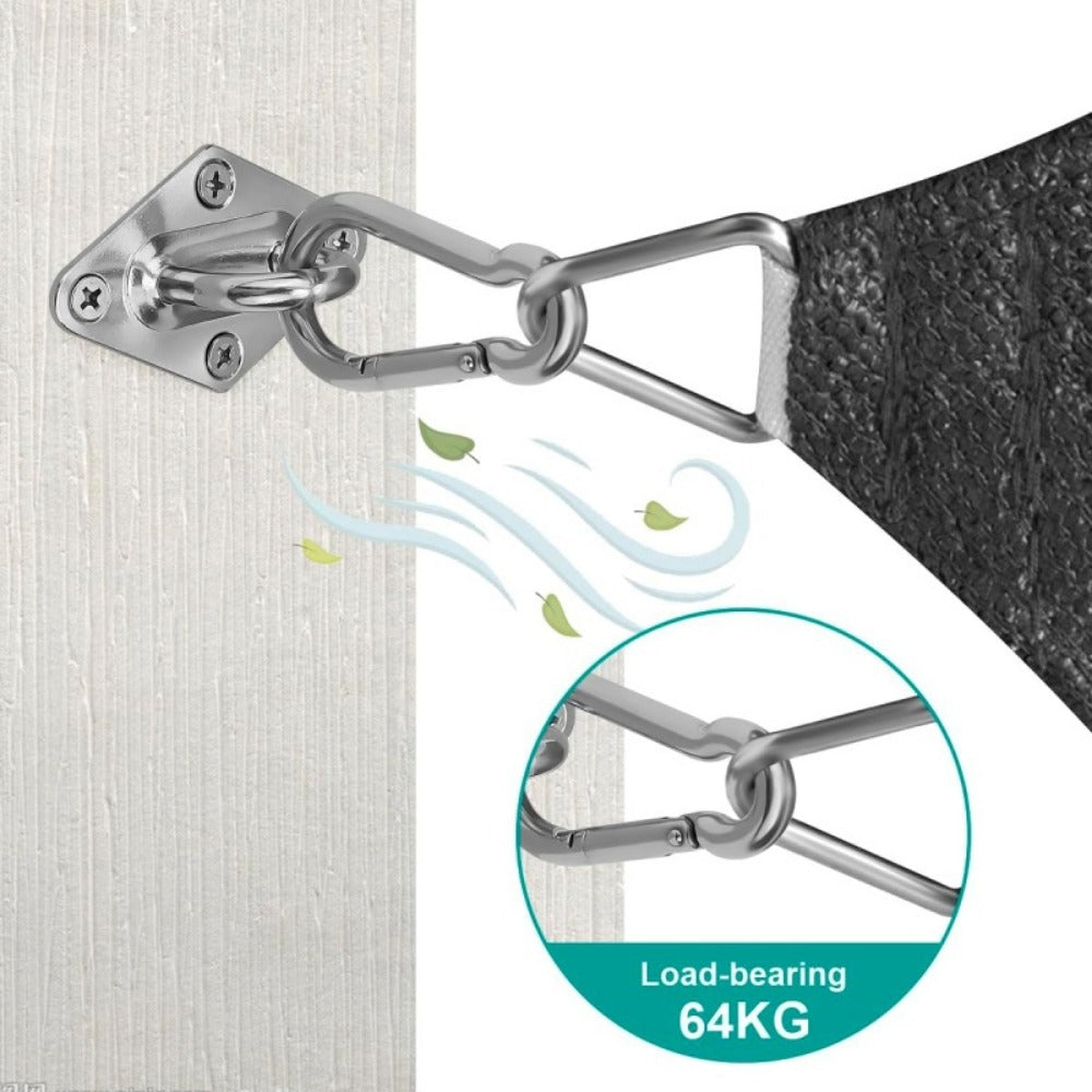 44-Piece Metal Shade Sail Hardware Kit with Weather-Resistant Finish for Patio detail image - detail view 3
