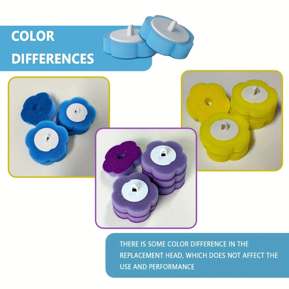 Disposable Toilet Brush Head Refills 18/36/54 Pcs, Replacement Heads for Toilet Bowl Cleaning Brush