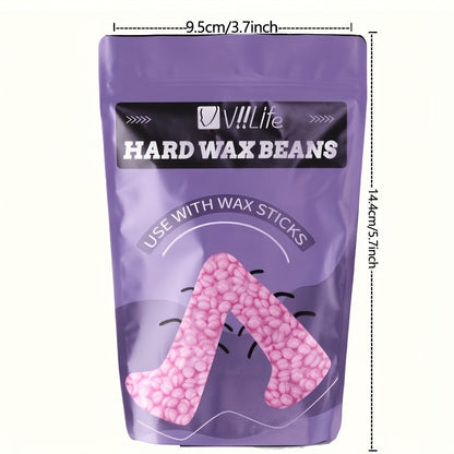 Hard Wax Warmer Kit 43 Piece Complete Home Waxing Set with Pink Hard Wax Beads – No Strip Hair Removal for Face Eyebrow Body Brazilian