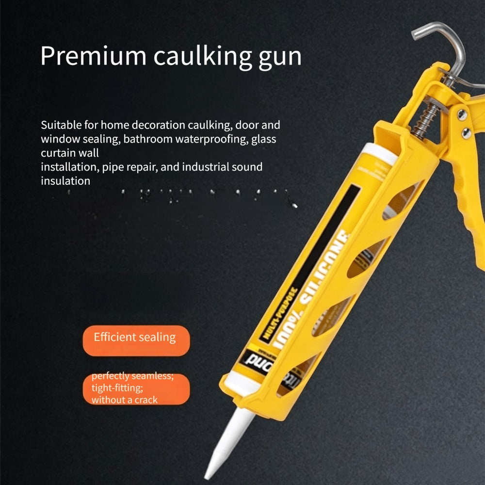 Caulking Gun Manual Drip-Free – Lightweight Multi-Function Sealing Gun for Bathroom, Balcony, Doors & Windows