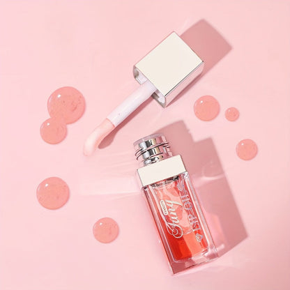 Plumping Lip Gloss Oil Set 3pcs 6pcs Transparent Glow Lip Plumper – High-Shine Glossy Finish in Berry Coral Pink Red