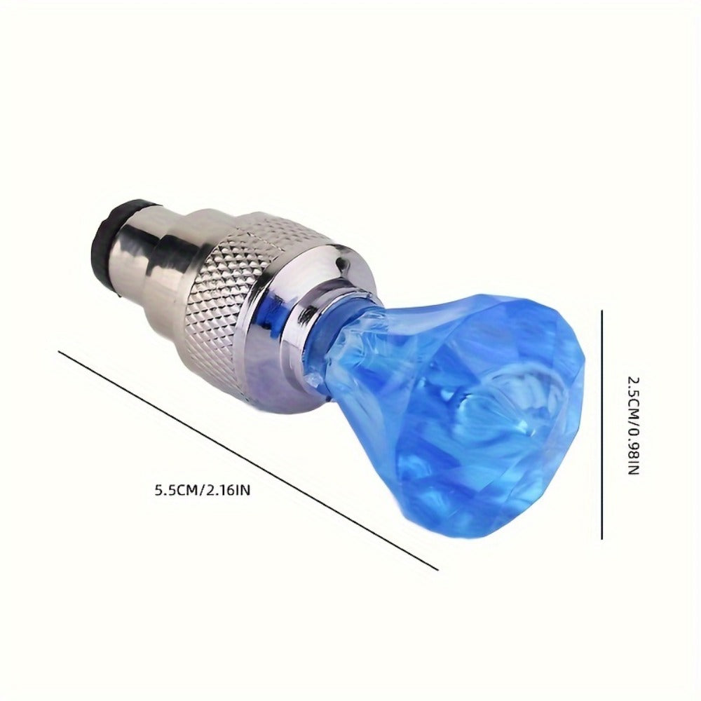 LED Tire Valve Stem Light Sets in 4-, 8- or 16-Piece Blue, Green, Red, Mixed and Skull-Top Configurations