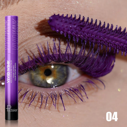 Colored Mascara in Five Numbered Shades with Slim Color-Coordinated Tubes and Integrated Comb-Style Wands