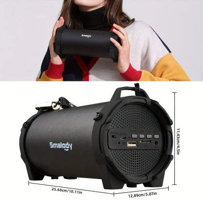 Rechargeable Wireless Boombox Speaker with 3.5mm AUX Input & USB Port, Loud Stereo Sound, 2000mAh Battery