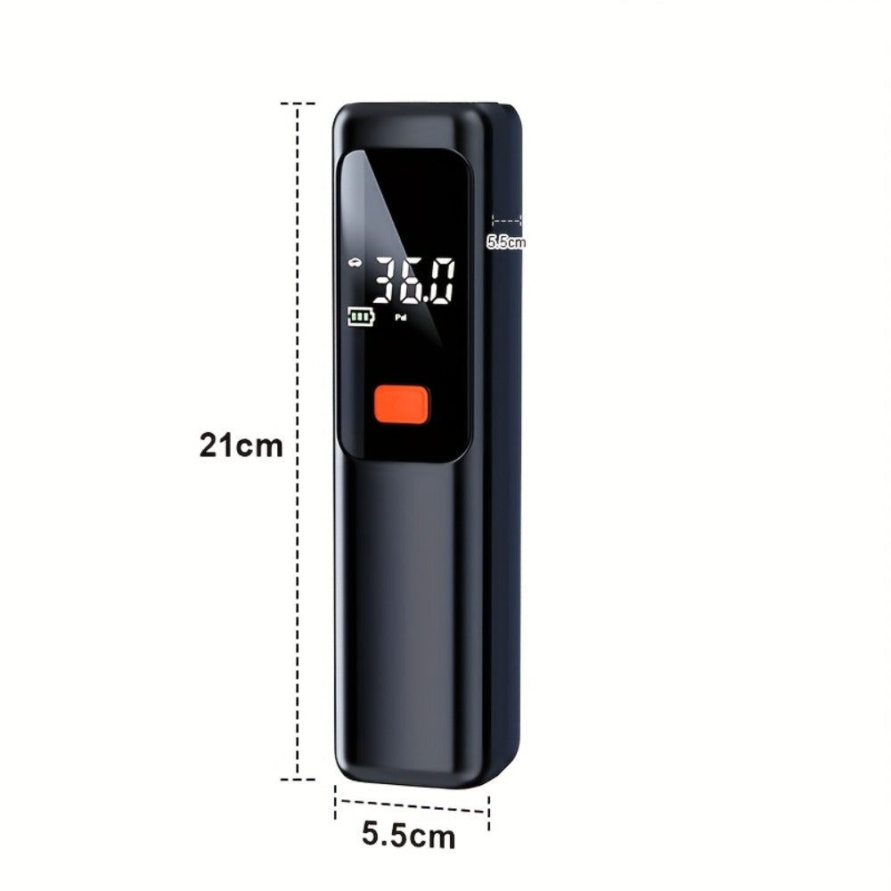 Portable Tire Inflator Wireless Air Compressor with Digital LED Display Auto Pressure Detection USB-C Rechargeable for Car Bicycle