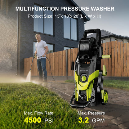 Electric Pressure Washer High PSI for Garden, Patio and Yard Use, with the Listed Configuration