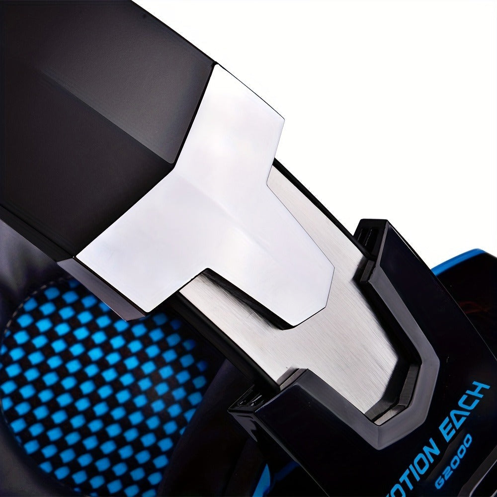 Gaming Headset with Mic LED Light Over Ear Wired Headphones for PC PS5 Xbox Nintendo for Bedside Audio, Alarms and Room Entertainment