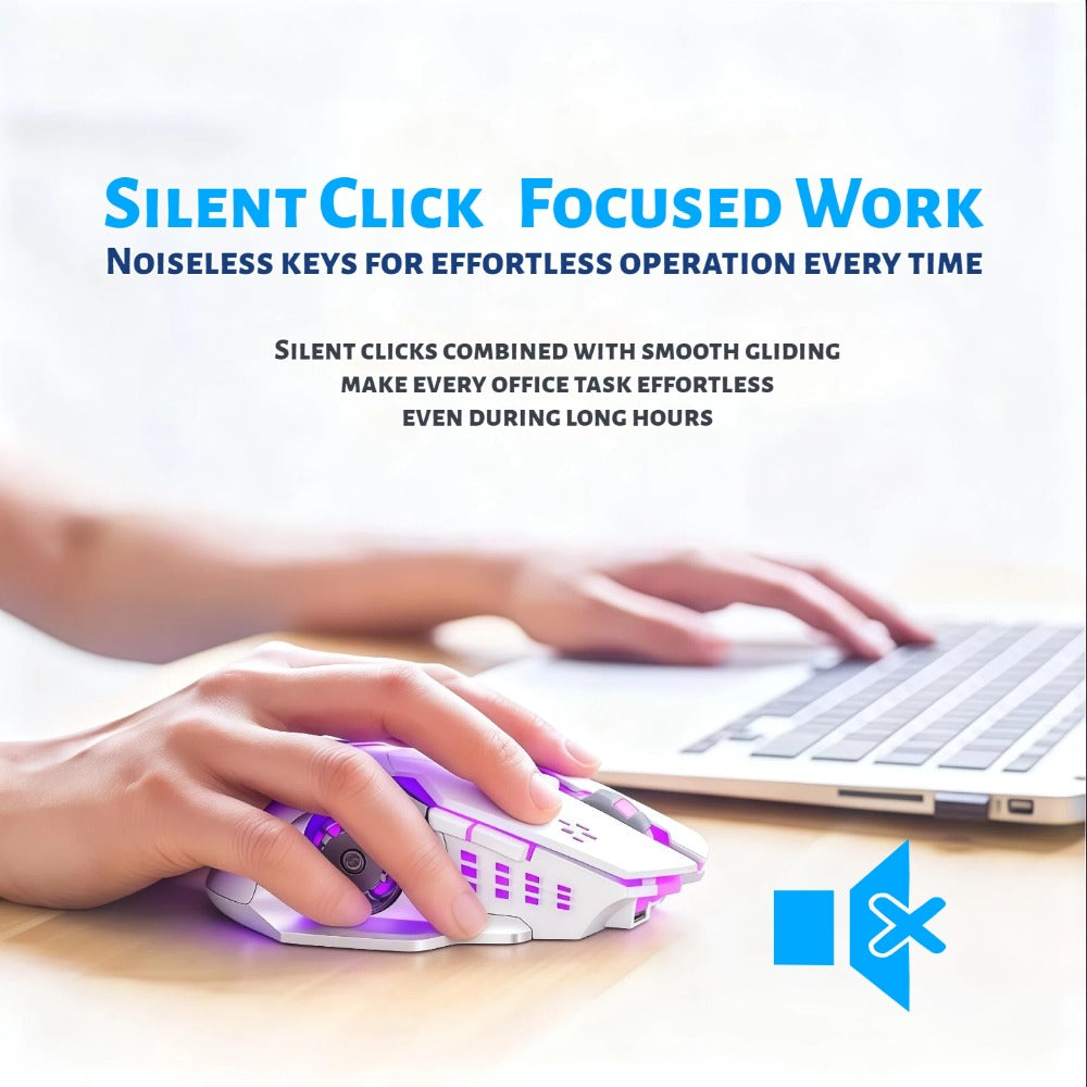 Bluetooth 5.0 2.4G Dual Mode Wireless RGB Gaming Mouse Silent 6 Button USB-C Rechargeable for an Everyday Personal Care Routine