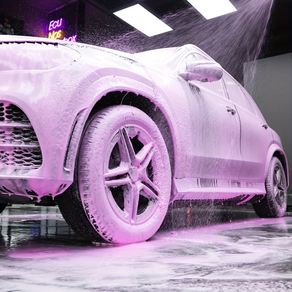 Pink Foam Pre-Wash Car Shampoo – Floral Scent Snow Foam Prewash Solution, Safe for Coatings & Paint | Foam Cannon