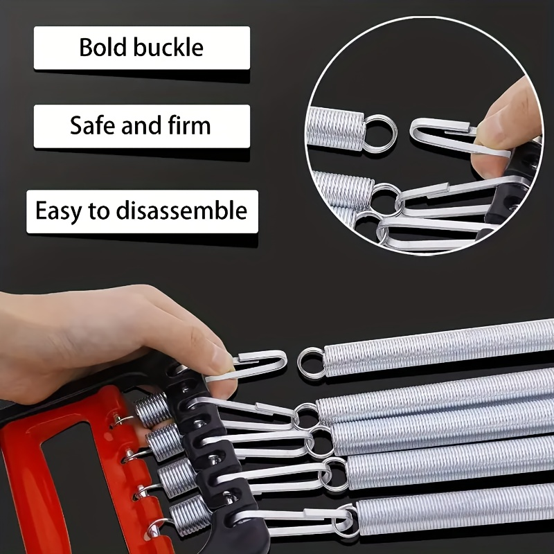 Resistance Band Foot Pedal Puller Multifunctional Stainless Steel Chest Expander Adjustable Tension Arm Shoulder Muscle Trainer for Home Gym