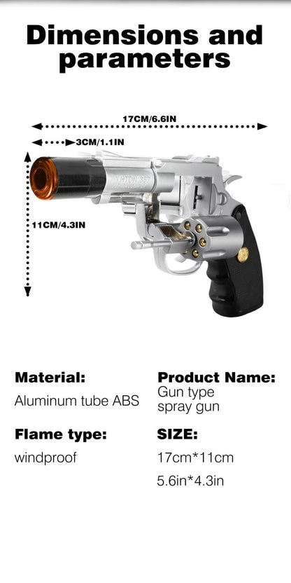 Windproof Butane Lighter with Adjustable Flame for Grilling, Camping and Outdoor Meals, with the Listed Configuration