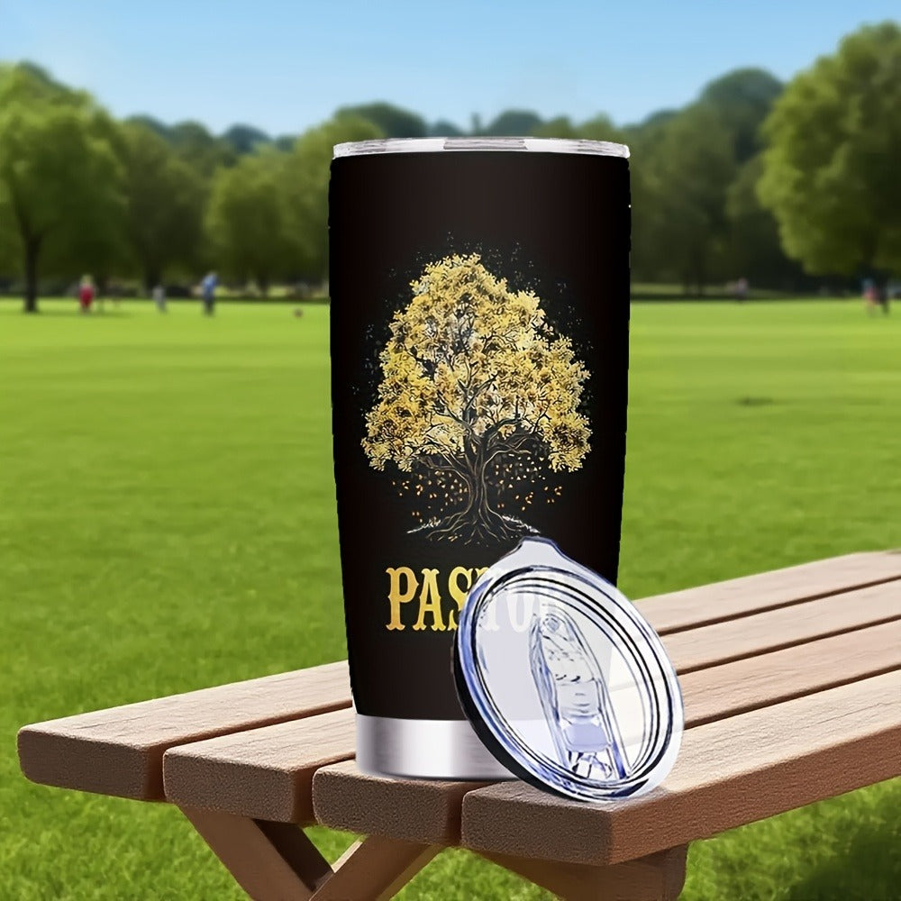 Insulated Tumbler 20oz Tree of Life Graphic Stainless Steel Travel Mug with Lid and Straw for Everyday Use