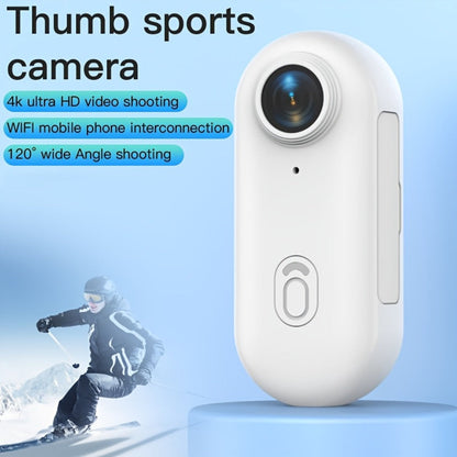 Mini Action Camera Thumb Size Wide Angle Lens 800mAh Battery with Memory Card Wearable Pocket for an Everyday Personal Care Routine