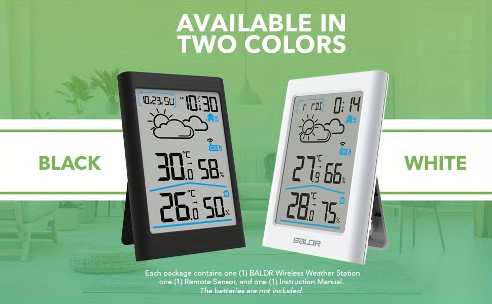 Home Weather Station | Wireless Indoor Outdoor Forecast Alarm Clock