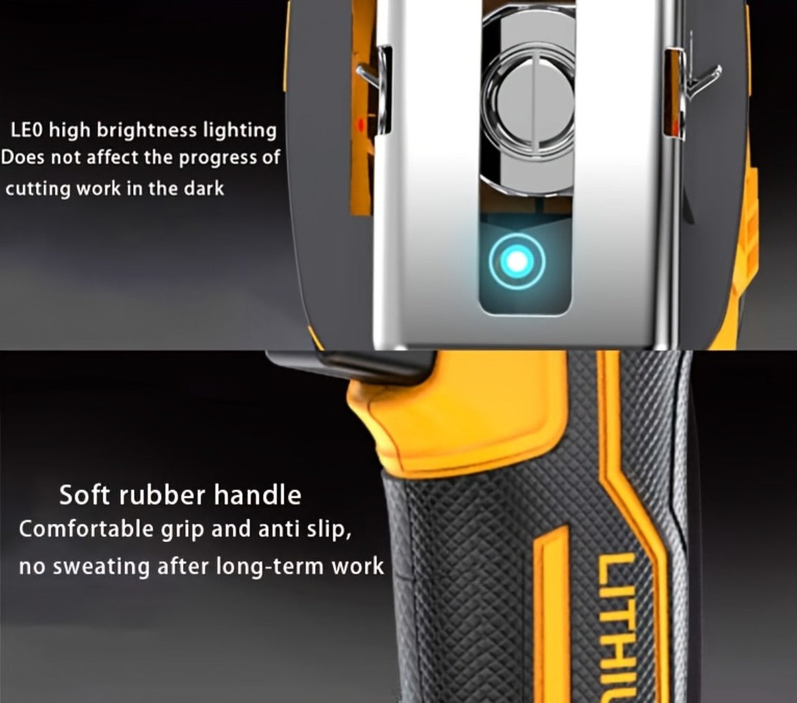 Cordless Reciprocating Saw - Electric Reciprocating Saw with Safety Lock, Large Battery & Charger