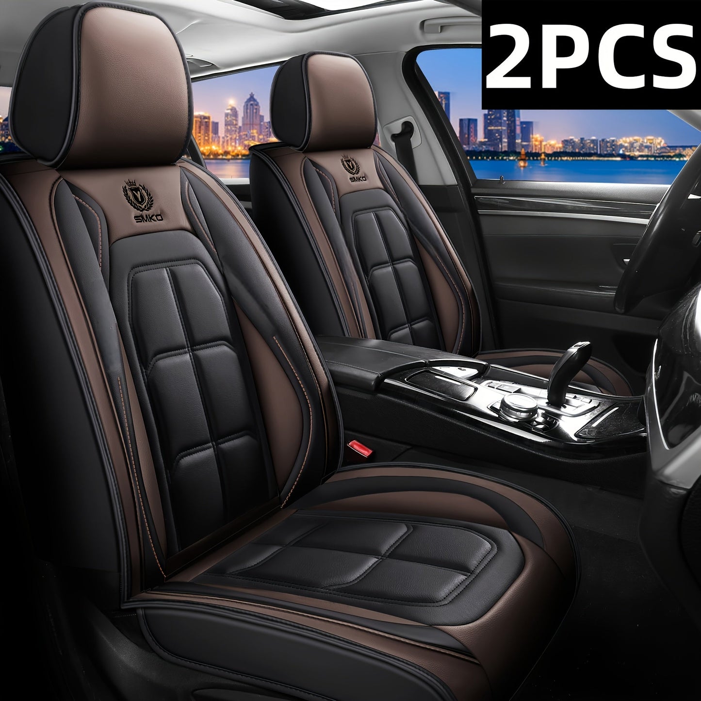 Padded Car Seat Covers in Five Colors with Single Front, Front Pair or Five-Seat Set Options