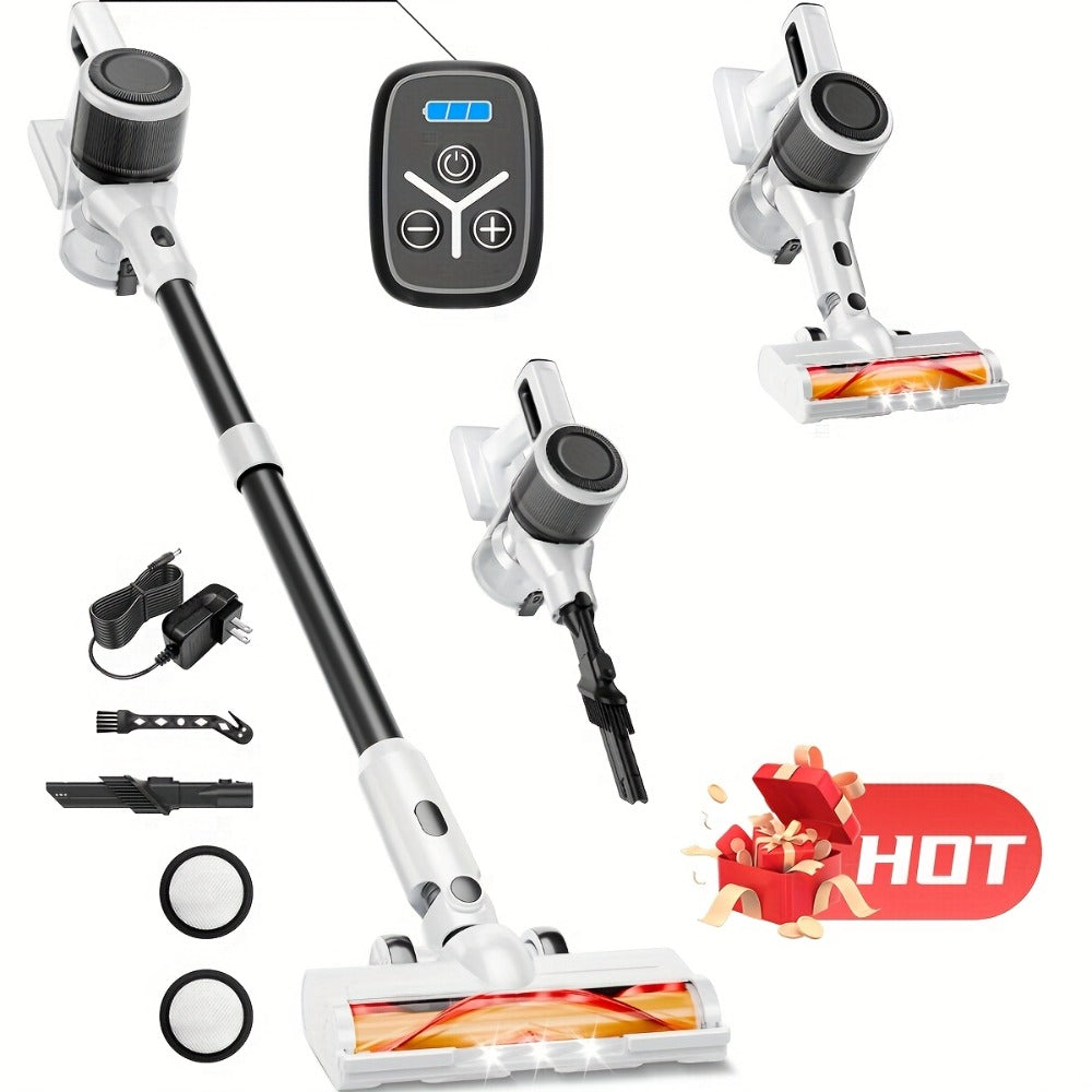 45KPA Cordless Stick Vacuum Cleaner 8-in-1 Rechargeable, Up to 45 Min Runtime Handheld Vacuum for Carpet Pet Hair Hardwood Floor Home