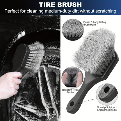 26-Piece Car Detailing Kit – Complete Car Cleaning Brush Set with Drill Brushes, Wheel Brush, Wash Mitt, Cleaning Gel & Squeegee