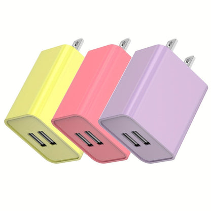 USB Wall Charger Cube Multi-Pack 2/3/4-Pack Dual Port 5V 2.1A with Short Circuit Protection