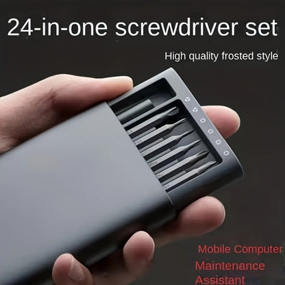 Precision Screwdriver Set 24-in-1 Multi-Functional Phone Tablet Laptop Tool Kit Magnetic Bit for Entryways, Bedrooms and Living Spaces