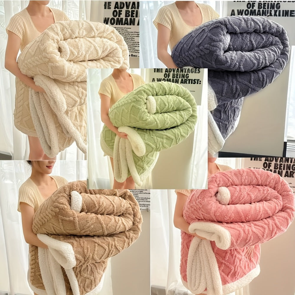 Taffeta Blanket Double-Sided, Silky All-Season Sleep Blanket for Bed & Air Conditioning, 5 Colors