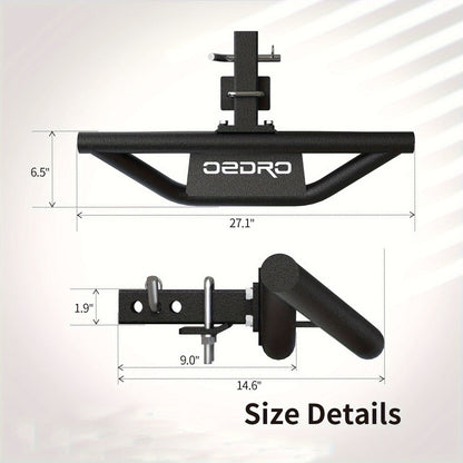 Hitch Step Bar for 2-Inch Trailer Hitch Receiver – Non-Slip Rust-Resistant Rear Bumper Guard, No-Drill Plug-In Install