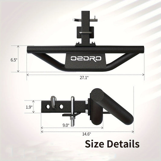 Hitch Step Bar for 2-Inch Trailer Hitch Receiver – Non-Slip Rust-Resistant Rear Bumper Guard, No-Drill Plug-In Install