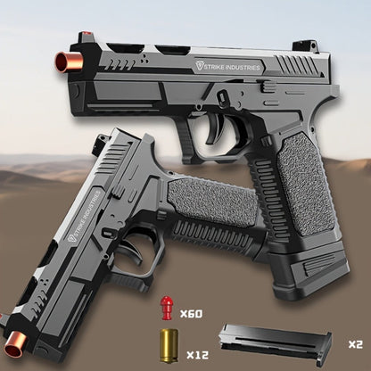 G17 Bullet Toy Gun for Boys, Rapid Fire Foam Dart Blaster Pistol, Realistic Textured Grip, Outdoor Shooting Game Toy