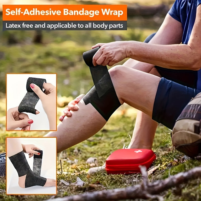 Self-Adhesive Elastic Bandage 36pcs Non-Woven – Finger, Wrist & Knee Protection Wrap, Breathable Comfortable Fitness Bandage for Indoor