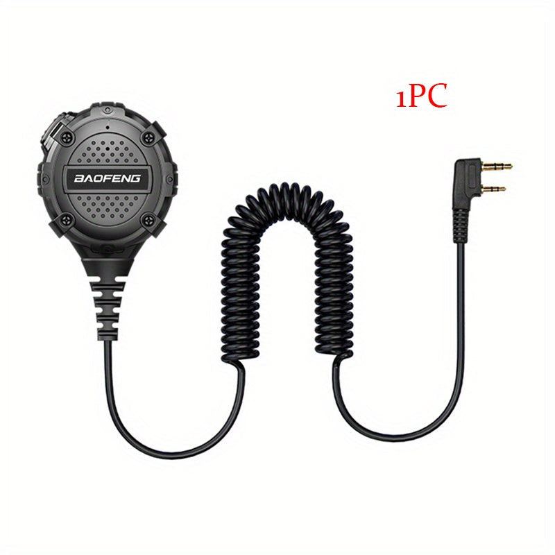 Walkie Talkie Remote Speaker Microphone H3 Lightweight Shoulder Mic PTT for Two Way Radio Clear Communication Outdoor Hiking Camping