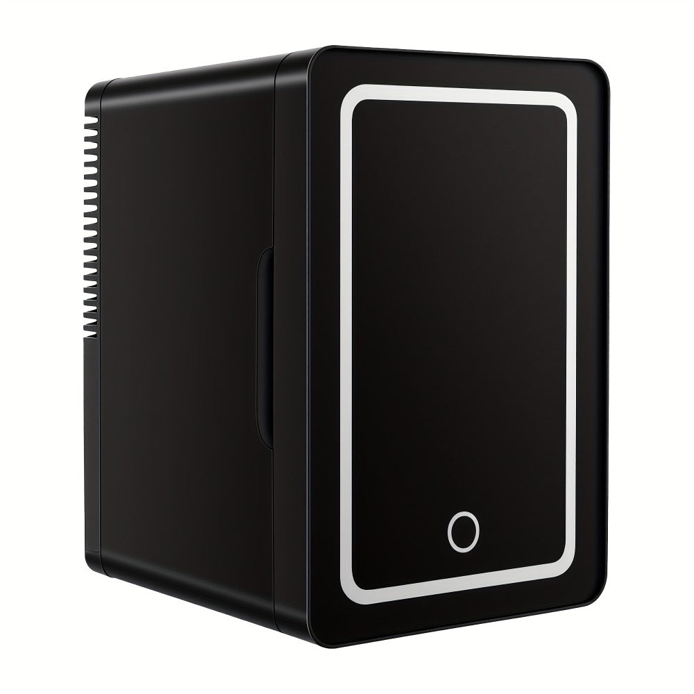 Mini Fridge 1.59 Gal 9-Can - AC/DC Portable Cooler & Heater, Silent Thermoelectric Refrigerator for Skincare