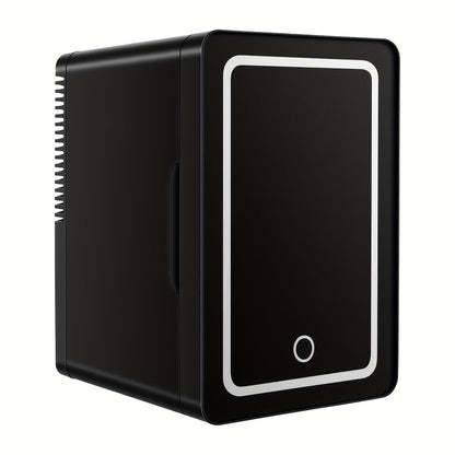 Mini Fridge 1.59 Gal 9-Can - AC/DC Portable Cooler & Heater, Silent Thermoelectric Refrigerator for Skincare