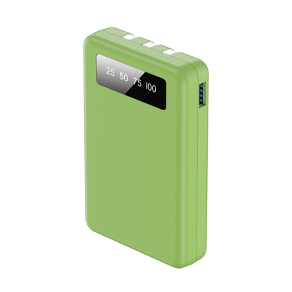 Power Bank Slim 5000mAh or 10000mAh with Built-In USB-C Cable, Four-Device Layout and LED Display
