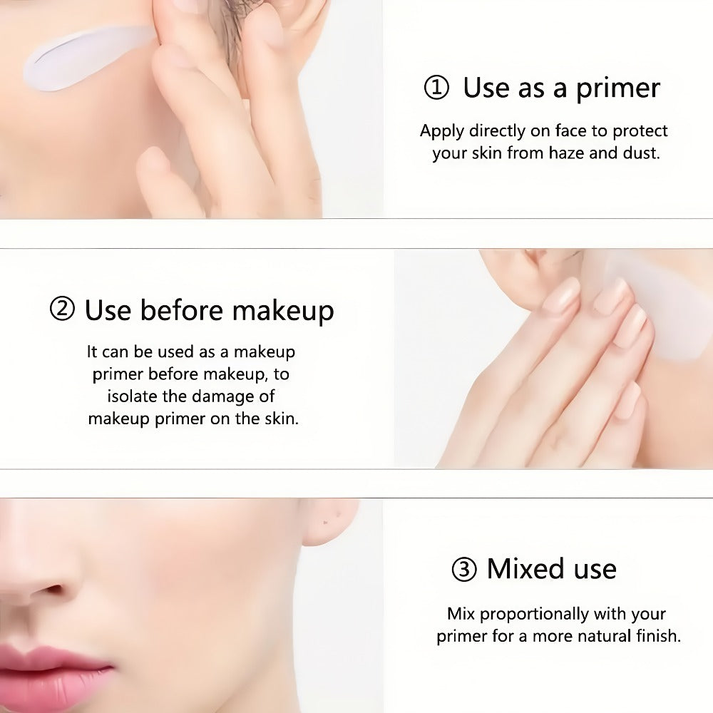 BB Cream Barrier Cream Set 4pcs Tri-Color Light Texture Natural Finish Anti-Smudge Glycerin for Makeup, Travel and Everyday Vanity Use