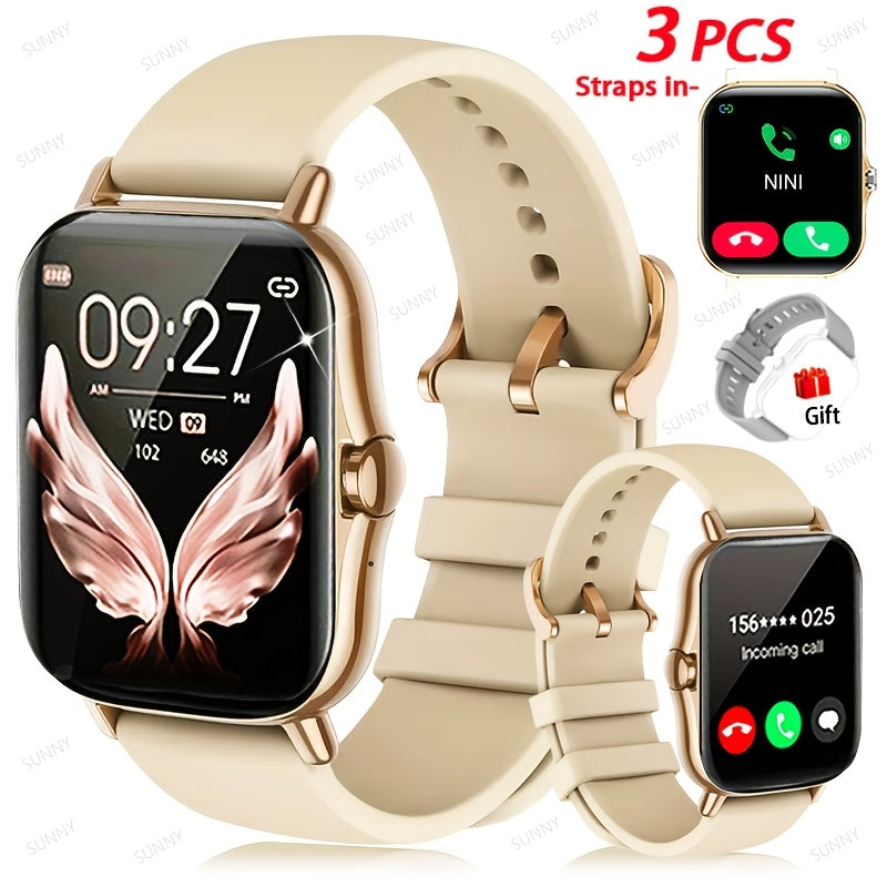 Smartwatch 1.83 Inch Full Touch with Bonus Strap, Calling, Pedometer and Exercise Modes in Two Colors