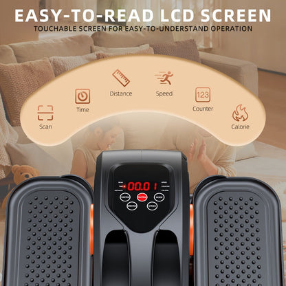 Under Desk Elliptical Machine with Remote Control for Entryways, Bedrooms and Living Spaces