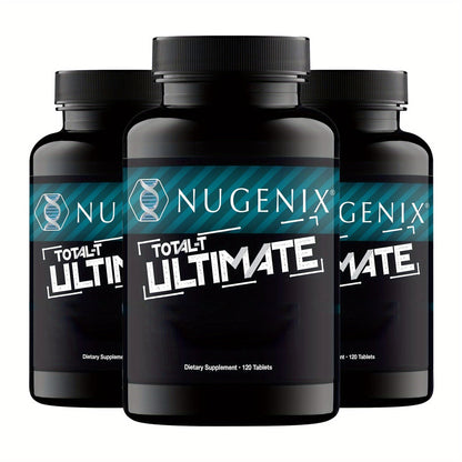 Natural Testosterone Booster for Men, Total-T Ultimate with D-Aspartic Acid, Horny Goat Weed, Tribulus
