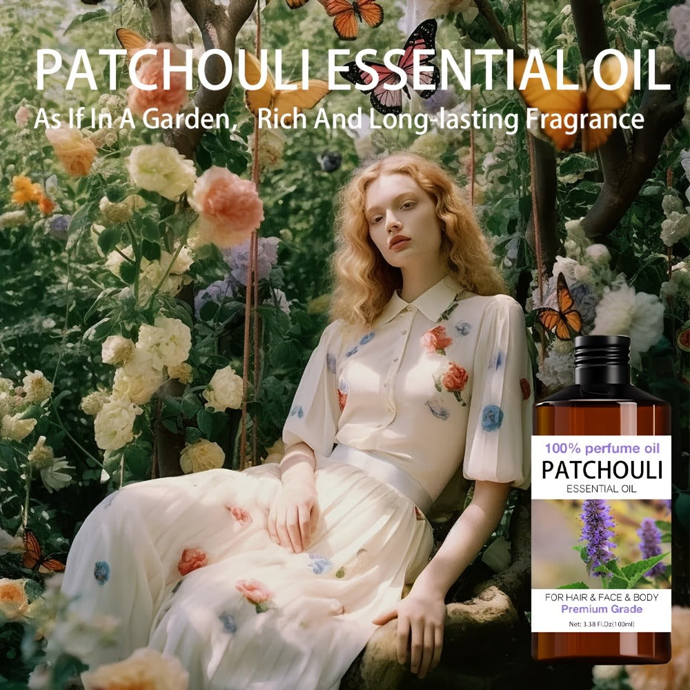 Essential Oil for Diffuser, Patchouli Earthy Woody Aroma in 52ml Bottle for Diluted Topical, Diffuser and Humidifier Use