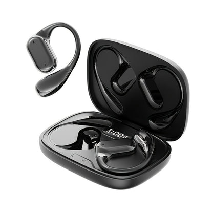 PAVUN Bluetooth 5.4 Open Ear Wireless Earbuds, ENC Noise Cancelling 9D Stereo Bass Sport Earphones