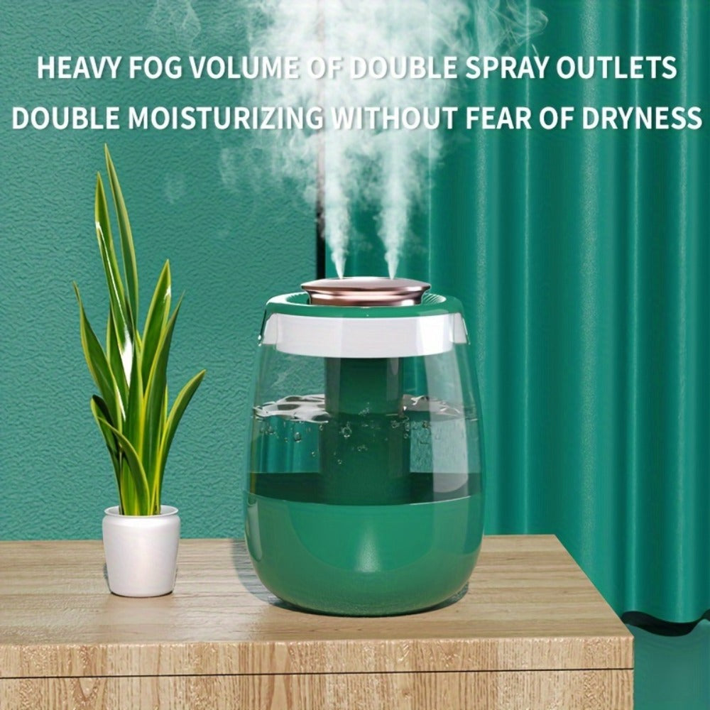 Ultrasonic Humidifier for Bedroom Desktop 1300ml Large Dual Spray Quiet Operation 10H Runtime for Entryways, Bedrooms and Living Spaces